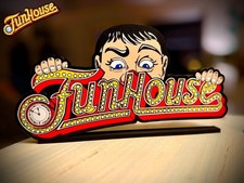 FunHouse Pinball Topper Rudy Williams Flipper Mod 3D Druck Logo Aufsteller