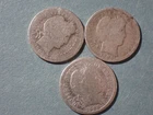 A Lot of 3 silver Barber dimes 1902 06 08 AG/Fair  Cond set RGR 648