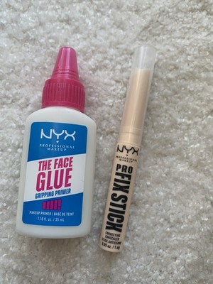 NYX Makeup Bundle - Face Glue Primer & Pro Fix Stick Concealer CCS02 Neu
