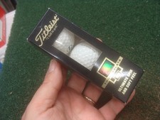 NOS Titleist Tour Balata 100 White Golf Balls 3-Pack One Sleeve with Lexus logo