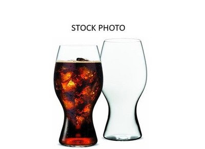 2 Riedel Crystal 14 Ounce Coca-Cola Glasses