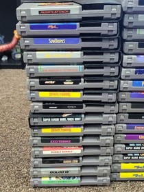 NES Console Bundle With 8 Controllers, NES Advantage, 4 Way, And 30 Games