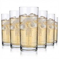 6X Afri Cola Softdrink Glas 0,5L ColagläSer Limoglas WeißEs Logo
