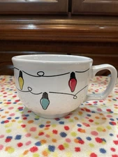Fiesta String Of Lights Jumbo Mug Cup NWT FIRST QUALITY Fiesta Lights Pristine