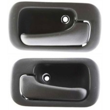 Interior Door Handle For 92-95 Honda Civic Set Of 2 Sedan Gray Plastic