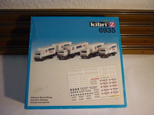 Kibri 6935 Kit 4 Camión Cervecero Blanco "Erdinger" Nuevo, Z 6 | Condition: Gebraucht