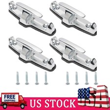 4 Pack Of Chrome T-hook Tie Down Rope With Washer And Mounting Screws Usa