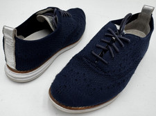 Cole Haan riginalgrand Women's Sneakers 6.5 Blue Wingtip Oxfords Shoes W11503