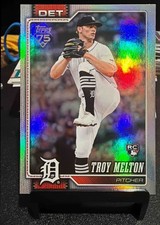 2026 Topps Troy Melton #212 Rainbow Foil RC Tigers