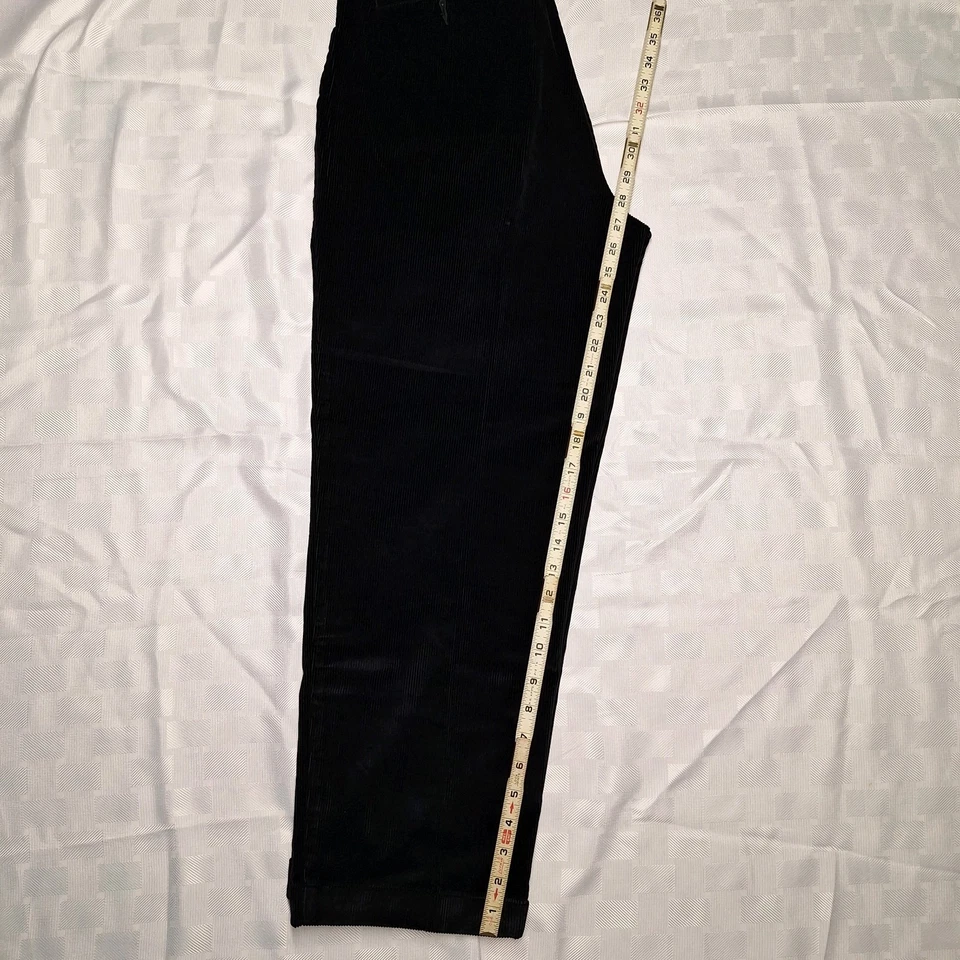 Vintage CUTTER & BUCK Black Corduroy Pants 34x30 104th US Open  Shinnecock Hills - Image 4 of 4