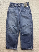 Art Class Jeans Girls Youth 10 Mid Rise Barrel Tapered Leg Denim