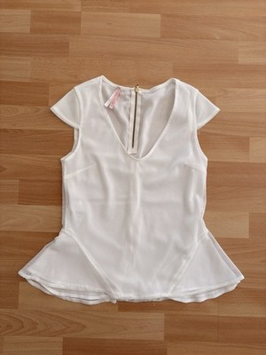 Imperial Top weiss mit Schößchen Gr. S