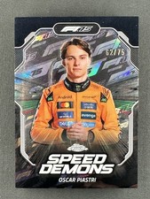 2025 Topps Chrome F1 Oscar Piastri #SD-4 Speed Demons 75th Anniversary /75