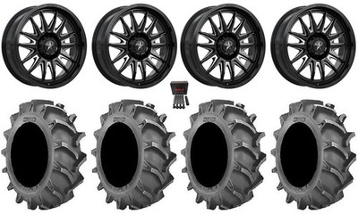 MSA Commander 20'' Wheels Black 35x8.3 BKT 171 Tires UForce U10 Pro/U10 XL Pro
