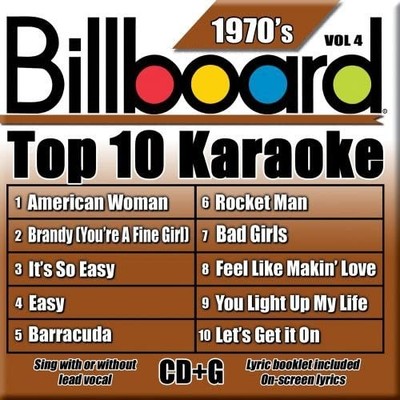 Billboard Karaoke Billboard Top-10 1970's Vol. 4 10+10-song G (CD) (US IMPORT)