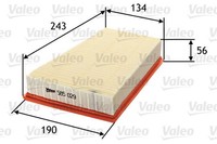 Valeo 585029 Luftfilter Passend FüR Nissan Renault
