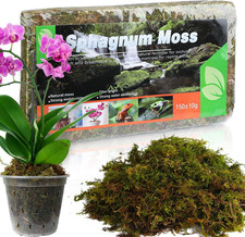 Natural Sphagnum Moss for Orchids - Excellent Water Retention & Air Permeability
