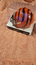 TRENT BROWN signed (CINCINNATI BENGALS) mini football helmet JSA AX28821