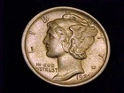 1920-P Mercury Dime, About Uncirculated grade.  Full split bands on this coin.