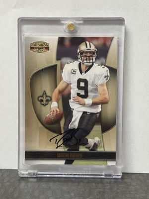 2009 Donruss Gridiron Gear Drew Brees Gold Auto 37/50