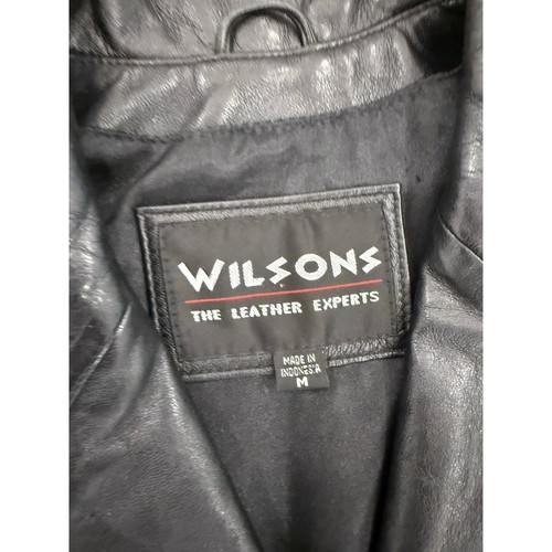 Women’s Wilsons Leather Jacket Soft Medium Black - Picture 2 of 7
