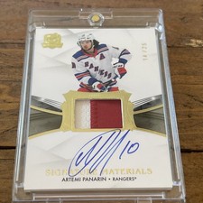 ARTEMI PANARIN 2020-21 Upper Deck The Cup Signature Materials AUTO PATCH /25