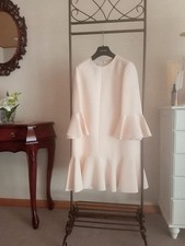 VALENTINO Flare Mini Dress Women Size 42 pale pink Genuine