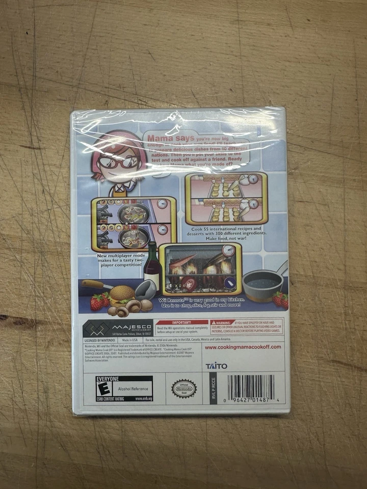 Cooking Mama: Cook Off (Nintendo Wii, 2007) Factory Sealed New - Image 2 of 2