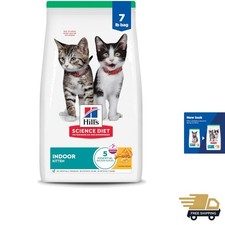 Indoor, Kitten, Easy Litter Box Cleanup, Dry Cat Food, Chicken Recipe, 7 lb Bag 9.14 per pound