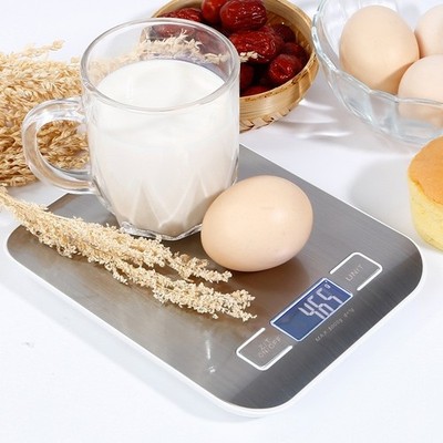 Digitale Küchenwaage 5 kg LCD Elektronische Lebensmittelwaage Edelstahl UK