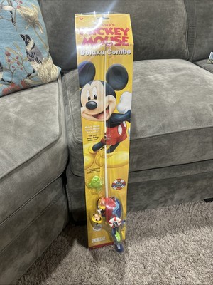Vintage 2000 Disney Zebco Mickey Mouse Fishing Reel-Rod Pole