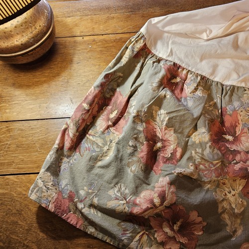 Ralph Lauren Charlotte Floral KING BEDSKIRT Vintage Y2K French Country Cotton