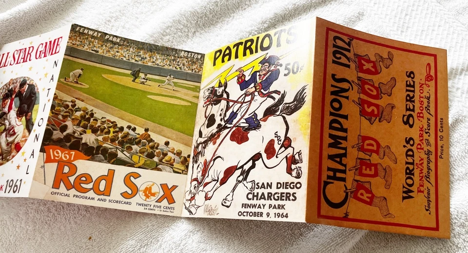 🏟Boston Fenway Park Sports Program Covers Set Red Sox Bruins Patriots 1912–2010 - Image 4 of 4