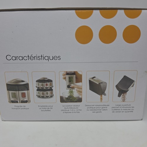 KitchenArt 57010 Select-A-Spice Auto-Measure Carousel Professional Series, Satin - Picture 3 of 11