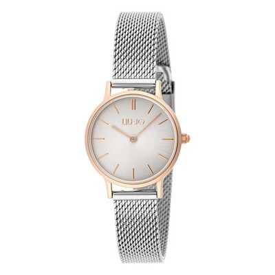 LIU JO Women's Mini Moonlight Milan Jersey Watch TLJ1206 Rose Gold PVC Case