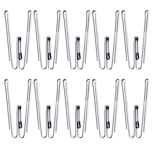 Metal Curtain Hooks Pinch Pleat Header Tape Pins Heavy Duty Deep Prong Hooks(... - Picture 1 of 5