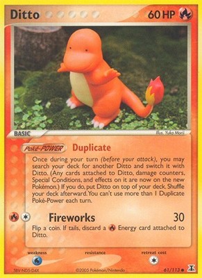 Pokemon Card - Delta Species 61/113 - DITTO (common) - NM