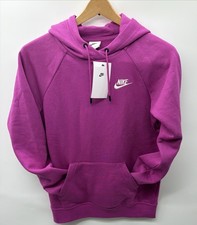 NWT Nike Sportswear Essential Fleece Hoodie Fuchsia SZ XS