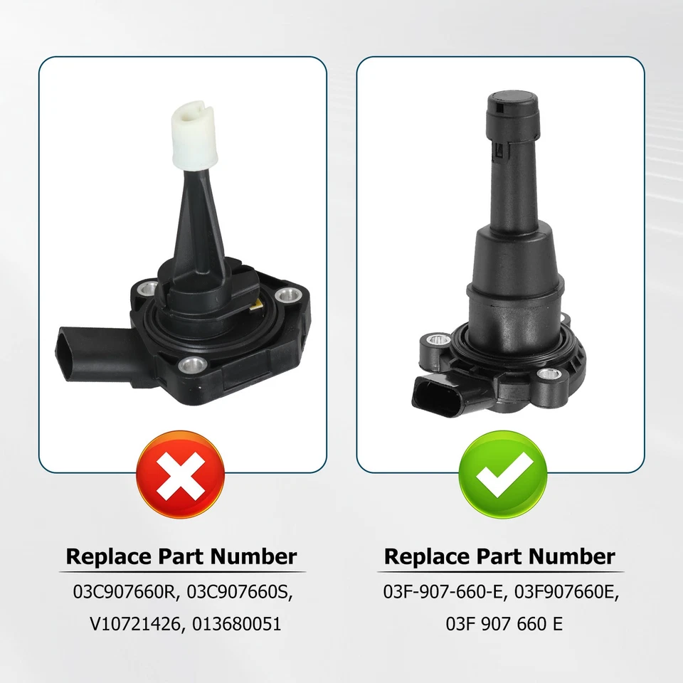 Новый датчик уровня масла подходит для 2015-2017 Volkswagen Golf SportWagen 03F-907-660-E - Изображение 2 из 4