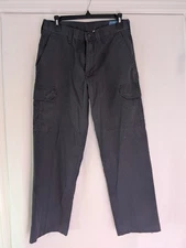 Cintas Work Pants  Comfort Flex Charcoal Gray Cargo 29x29 #270-33