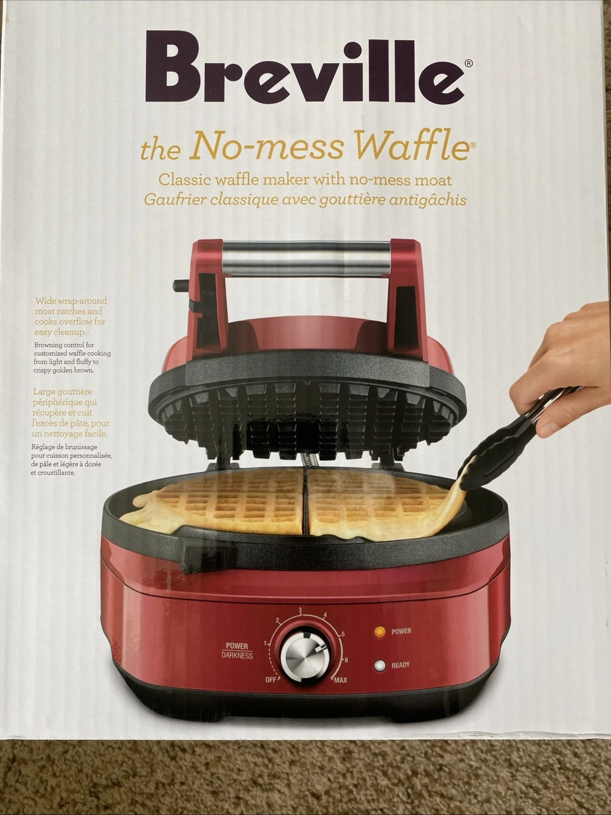Breville Waffle Maker No Mess Breakfast Lover- Cranberry
Opens in a new window or tab