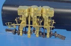 RL HO BRASS 3 CYLINDER ENGINE W/U-JOINTS FOR OVERLAND MODELS CASS SHAY #5 TYPE A
