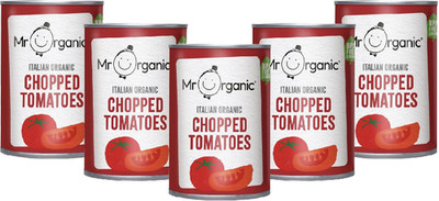 - Italian Chopped Tomatoes - 12 X 400G Tins - Organic, Vegan & Gluten Free - Sun