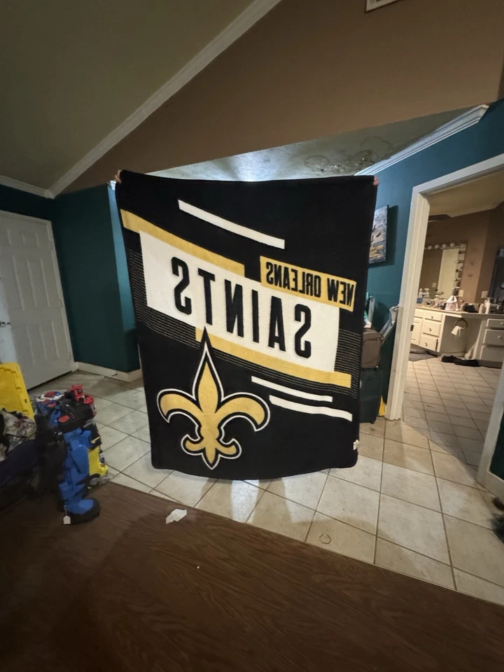 Saints Throw Blanket and Pillow Gift Set - Image 3 of 4