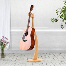 40.55" Bamboo Guitar Stand With Non-slip Pads For Guitar Bass Display Rack Home