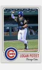 Logan Poteet  2025 MLB Draft Novelty Baseball Card! Top Prospect! Chicago Cubs