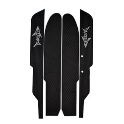 KAWASAKI ALL X2 JET SKI X 2 PEEL STICK TRACTION MATS BLACKTIP FOOT PADS PSA