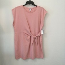 Nine West Womens Size XXL Pink Side Tie Sleeveless T-Shirt Dress New NWT 