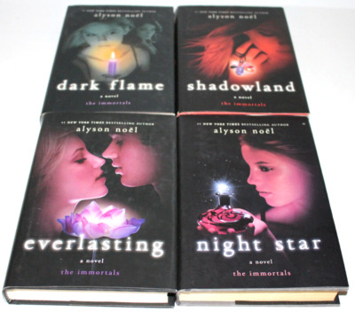 The Immortals Alyson Noel 4 Hardcover Books Young Adult Night Star Shadowland +