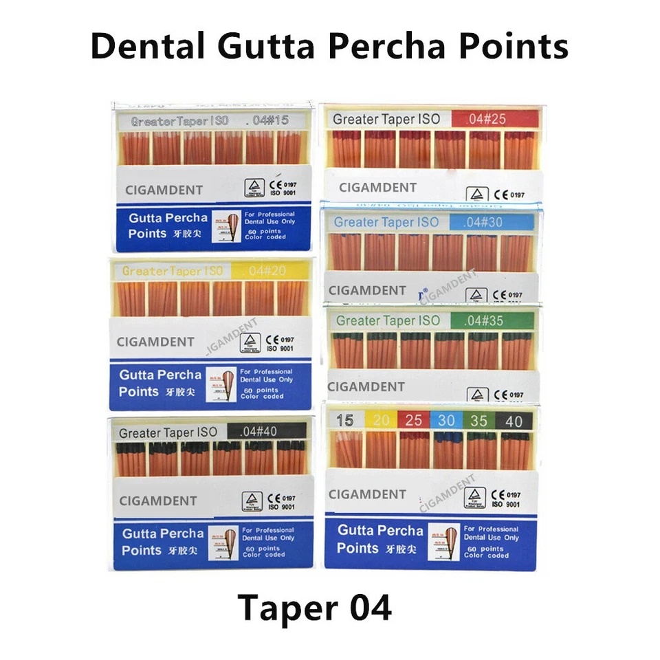 Dental Endo Gutta Percha Points Endodontic Root Canal Taper 0.02/0.04/0.06 - Image 3 of 4